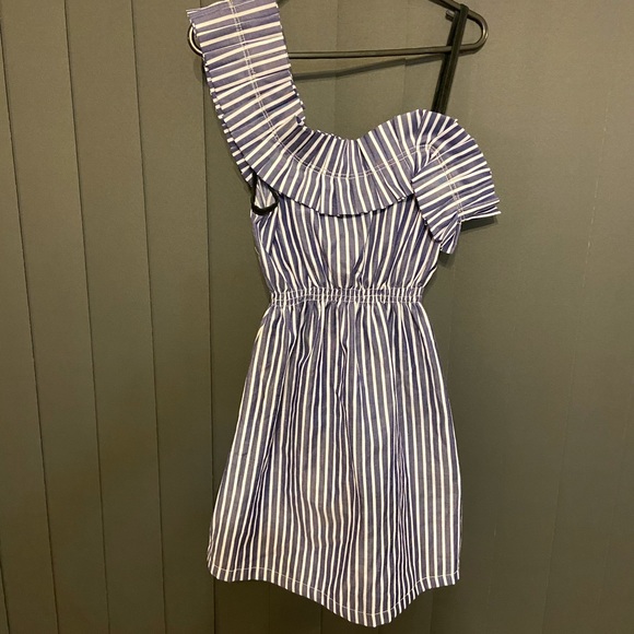 Pink Stitch Size 10 Striped Cocktail Mini Dress - NWT - Picture 2 of 5